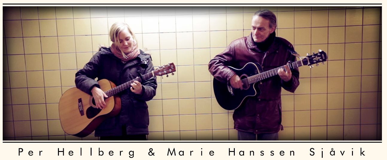 Marie och Per spelar i T-Bana station R�dmansgatan